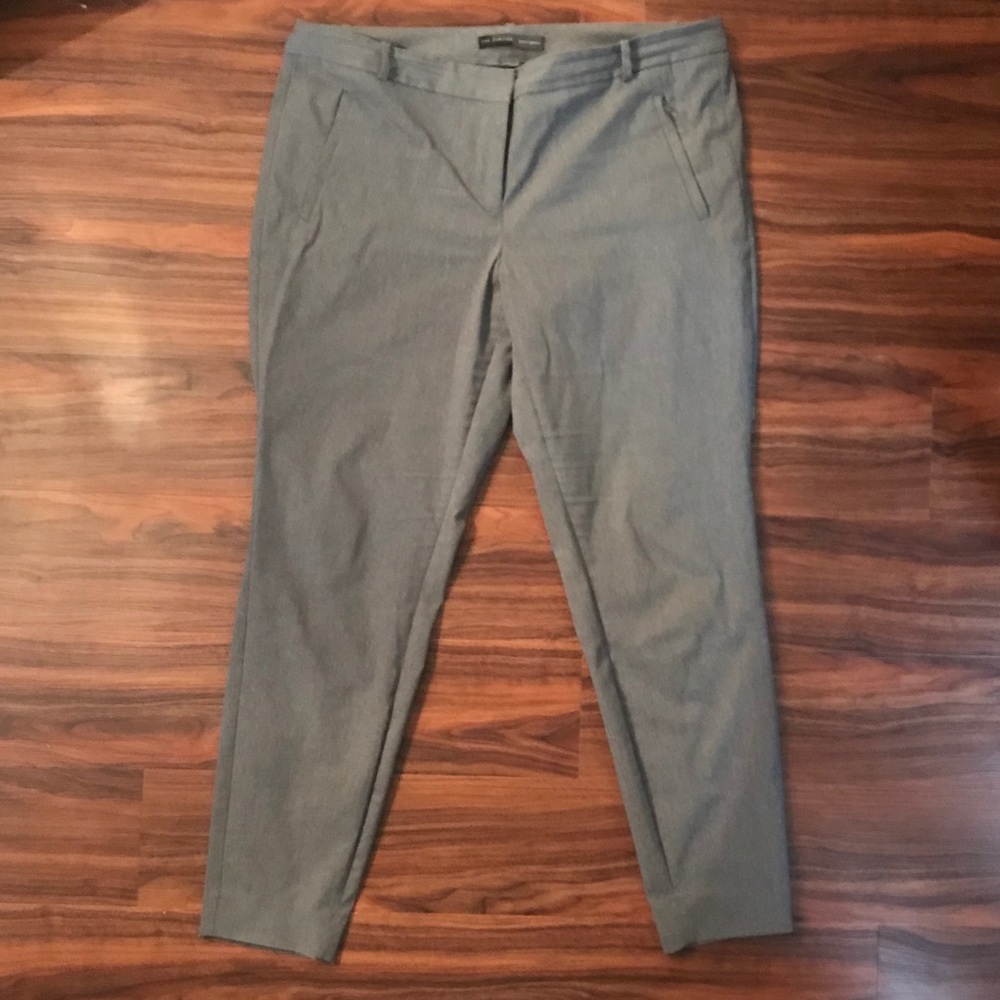 Gray The Limited Exact Stretch Cropped Pants